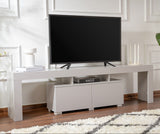 TV Furniture - TV Furniture Gray Melamine Vertex 50x180x31.3 cm - Dimehouse