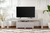 TV Furniture - TV Furniture Gray Melamine Vertex 50x180x31.3 cm - Dimehouse