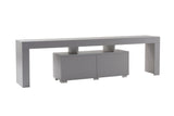 TV Furniture - TV Furniture Gray Melamine Vertex 50x180x31.3 cm - Dimehouse