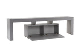 TV Furniture - TV Furniture Gray Melamine Vertex 50x180x31.3 cm - Dimehouse