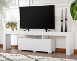 TV Furniture - TV Furniture White Melamine Vertex 50x180x31.3 cm - Dimehouse