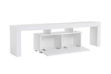 TV Furniture - TV Furniture White Melamine Vertex 50x180x31.3 cm - Dimehouse