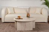 Coffee tables - Coffee table Set of 2 Travertine Maira - Melamine - Dimehouse