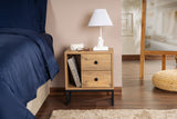 Bedside tables - Bedside table Natural Melamine Pulsar - Dimehouse