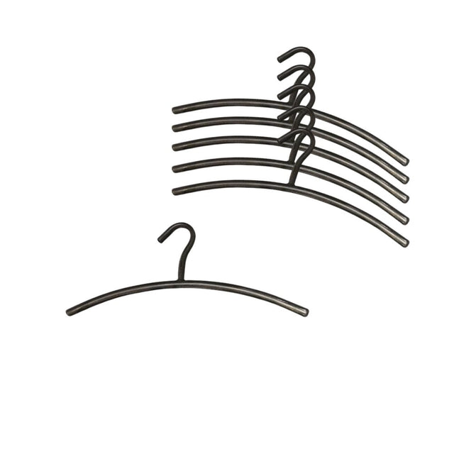 Coat Racks - Wardrobe Hanger Set of 6 Metal Black - Dimehouse