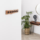 Coat rack Levi DH Interior Acacia LxWxH 64x18x10 Acacia wood Atmosphere photo different
