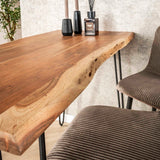Bar tables - Industrial Bar table Acacia wood Elin 130 cm - Dimehouse