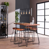 Bar tables - Industrial Bar table Acacia wood Elin 130 cm - Dimehouse