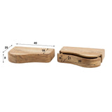 Bedside tables - Acacia wall - bedside tables Nova L/R (set of 2) - Dimehouse