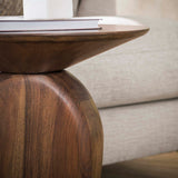 Side tables - Side table Acacia Glaze Brown 45x36x50 cm - Dimehouse