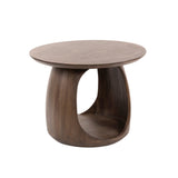 Side tables - Side table Nore Solid Acacia Brown 60x60x46 cm - Dimehouse