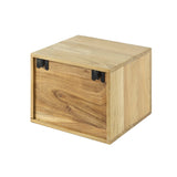 Bedside Tables - Floating Bedside Table Acacia Wood Nova with 1 Drawer - 30x25x29 cm - Dimehouse