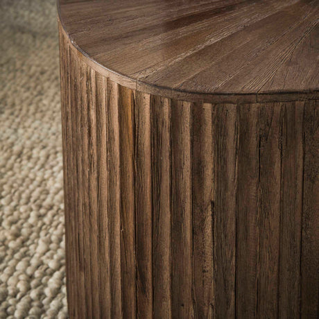 Coffee tables - Coffee table set of 2 Myla Square Teak Brown - Japandi - Dimehouse