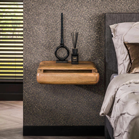 Bedside tables - Kacie nightstand Mango wood sand color - Dimehouse