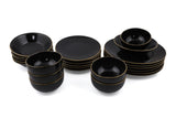 TY040424F650A841600MAET600 Black Gold 100% CERAMIC STONEWARE 27 cm wide