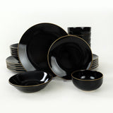 TY040424F650A841600MAET600 Black Gold 100% CERAMIC STONEWARE 27 cm wide