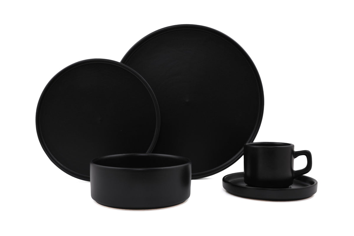TY038120F956A000000MAP2400 Matte Black 100% CERAMIC STONEWARE 27 cm wide