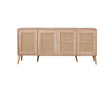 Calvin storage cabinet with soft-close 180 cm Oak look Melamine coated wood composite, MDF