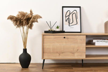 Calvin cabinet oak look with soft-close 140 cm Melamine coated wood composite and MDF