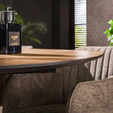 Dining tables - Organic Dining Table Annemé Herringbone 180 x 95 cm - Dimehouse