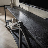 TV Furniture - TV Furniture Loek Gray Metal 220 cm - Dimehouse