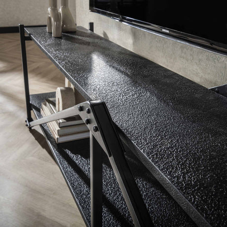 TV Furniture - TV Furniture Loek Gray Metal 220 cm - Dimehouse