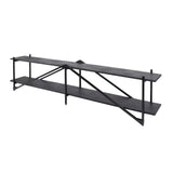 TV Furniture - TV Furniture Loek Gray Metal 220 cm - Dimehouse