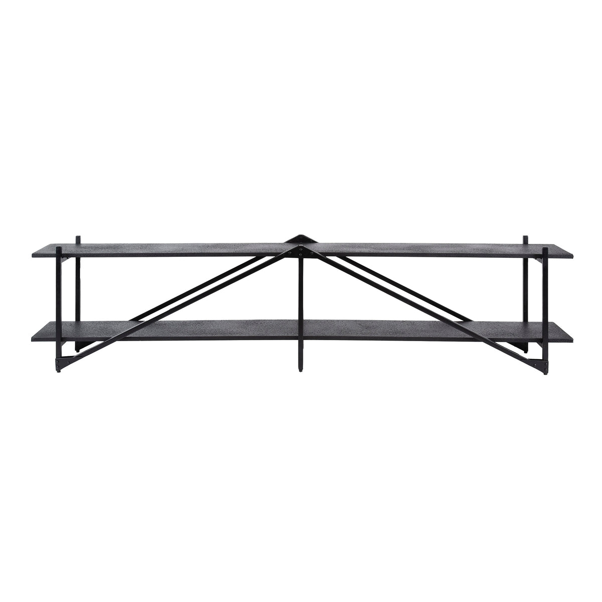 TV Furniture - TV Furniture Loek Gray Metal 220 cm - Dimehouse