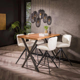 Bar tables - Industrial Bar table Kevin 140 cm Cross leg - Dimehouse