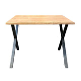 Bar tables - Industrial Bar table Kevin 140 cm Cross leg - Dimehouse