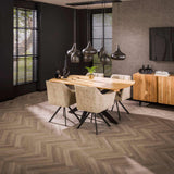 Dining tables - Extendable Dining Table Mack Danish Oval Acacia Wood 175 - 275x90 cm - Dimehouse
