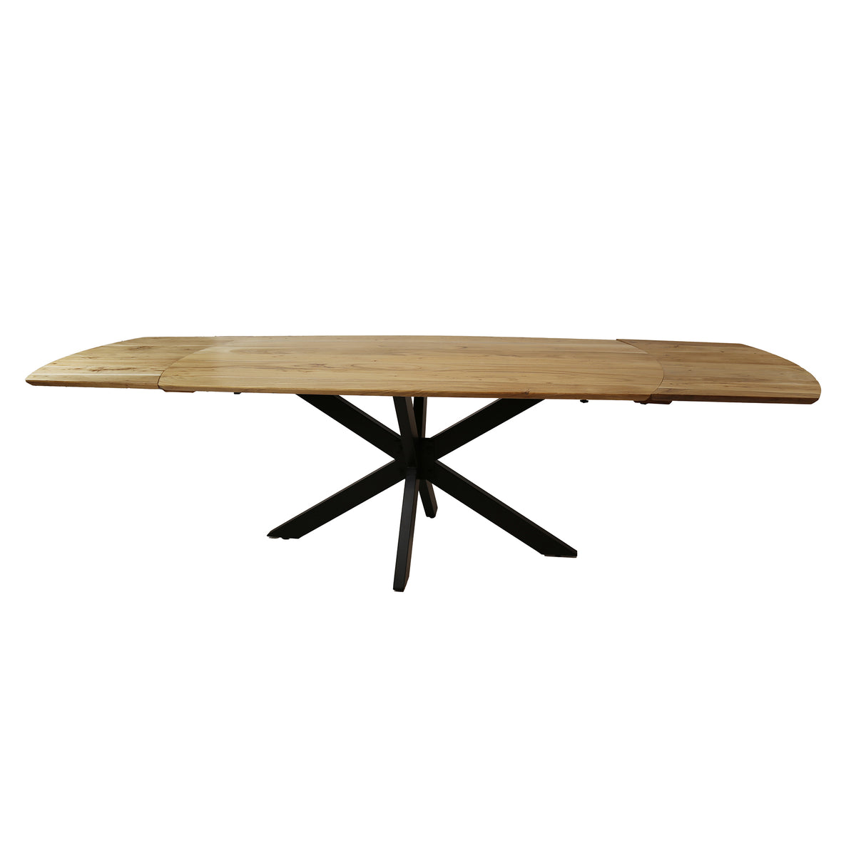 Dining tables - Extendable Dining Table Mack Danish Oval Acacia Wood 175 - 275x90 cm - Dimehouse