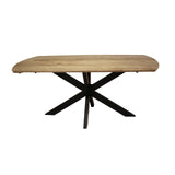 Dining tables - Extendable Dining Table Mack Danish Oval Acacia Wood 175 - 275x90 cm - Dimehouse