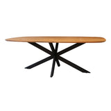 Dining tables - Danish Oval Dining table Tavon Acacia wood 180x95 cm - Dimehouse
