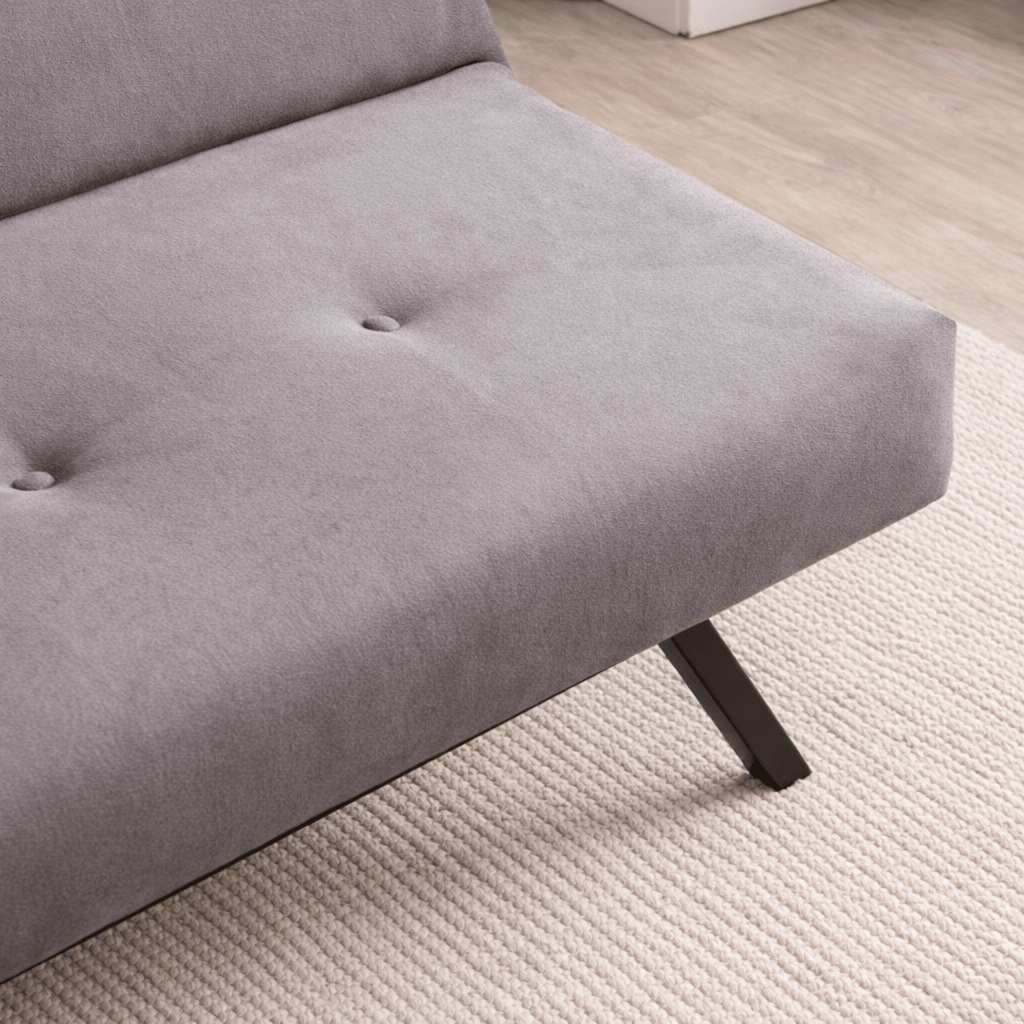 Sofa beds - Sofa bed Gray Fabric 3 - Seater - 180 cm - Without armrests - Zoly - Dimehouse