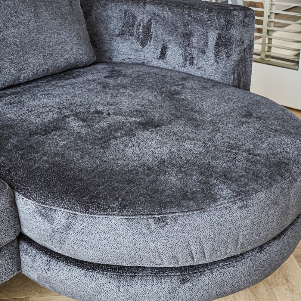 Sofa Bella Dimehouse Anthracite LxWxH 138x98x55 Fabric Atmospheric photo color sample