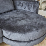 Sofa Bella Dimehouse Anthracite LxWxH 138x98x55 Fabric Atmospheric photo color sample