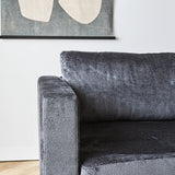 Sofa Bella Dimehouse Anthracite LxWxH 138x98x55 Fabric Atmospheric photo detail