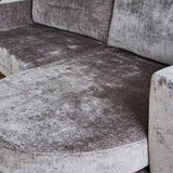 Sofa Bella Dimehouse Gray LxWxH 138x98x55 Fabric Atmospheric photo color sample