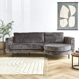 Sofa Bella Dimehouse Gray LxWxH 138x98x55 Fabric Atmospheric photo front view