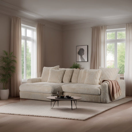 Sofa Nia DH Interior Beige Ambient photo diagonal front view