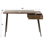 Dressing tables - Dressing table Elin Solid Acacia Drift Brown 120 cm - Dimehouse