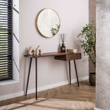 Dressing tables - Dressing table Elin Solid Acacia Drift Brown 120 cm - Dimehouse