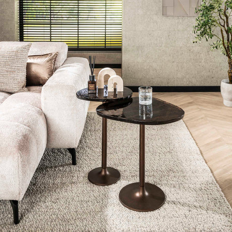 Side tables - Side table Aurum Antique Copper 55 cm - Dimehouse