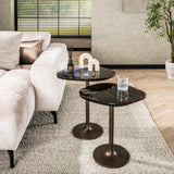 Side tables - Side table Aurum Antique Copper 50 cm - Dimehouse