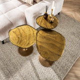 Side tables - Side table Aurum Antique Gold 50 cm - Dimehouse