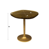 Side tables - Side table Aurum Antique Gold 50 cm - Dimehouse