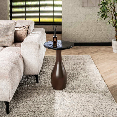 Side tables - Side table Vesto Drop shape Antique Copper 60 cm - Dimehouse
