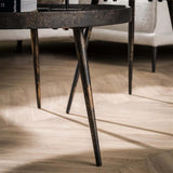 Coffee tables - Industrial coffee table set Owen gray metal - Dimehouse