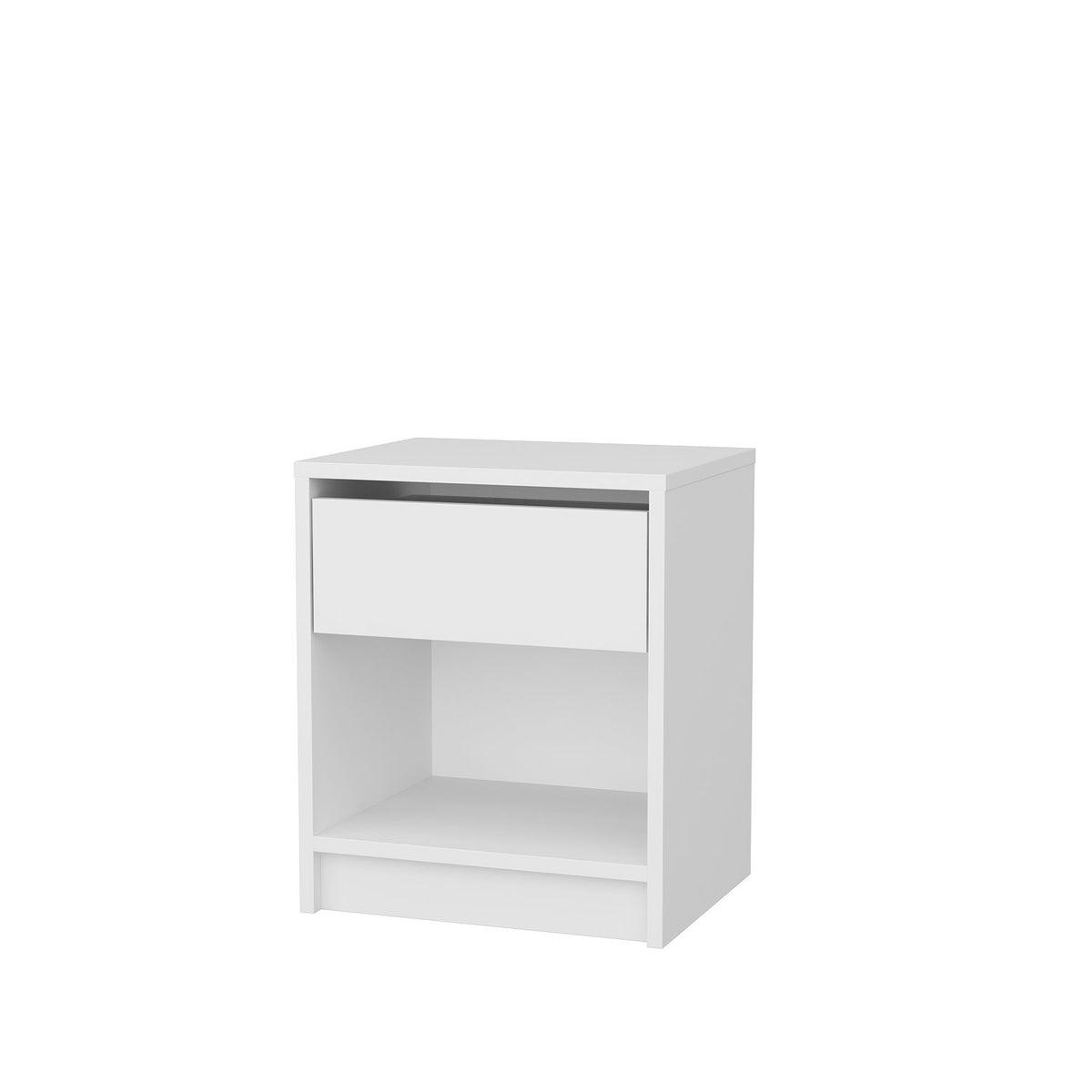 Sheridan bedside table white 44.6 cm Melamine-faced wood composite